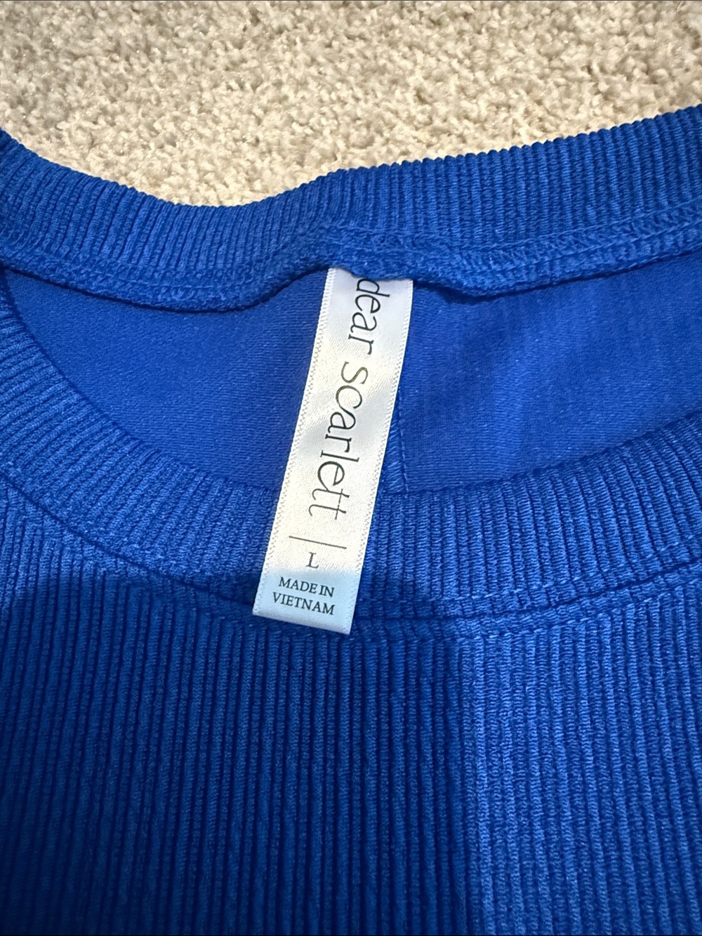 Dear Scarlett Women’s Royal Blue Top - Picture 2 of 5
